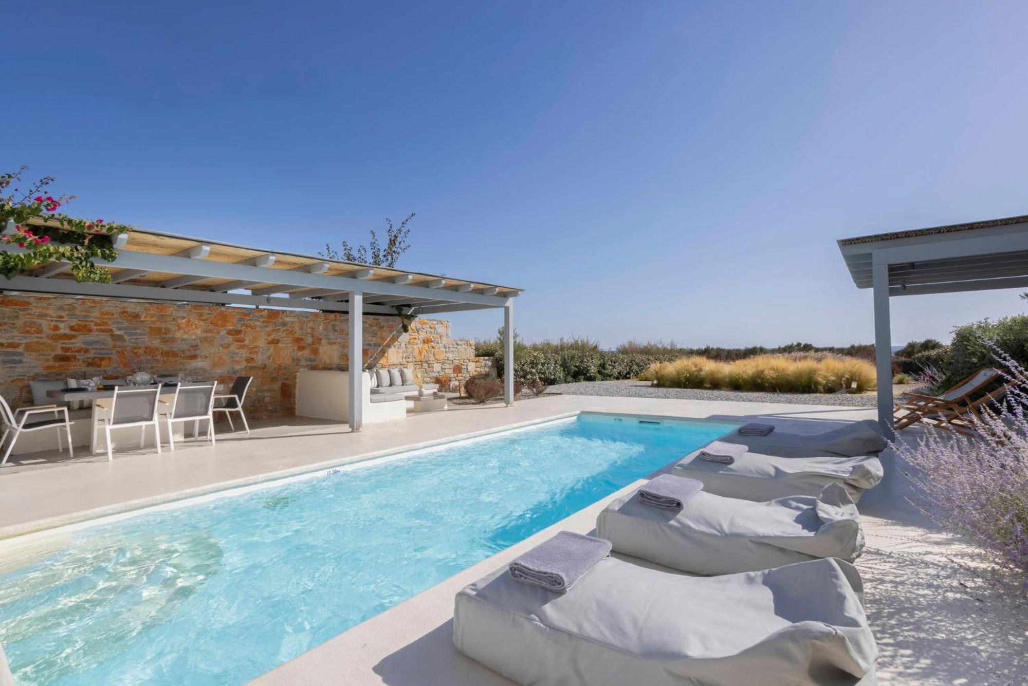 Villa Dione, Private Pool & Seaview By Naxos Dunes Kastrákion Esterno foto