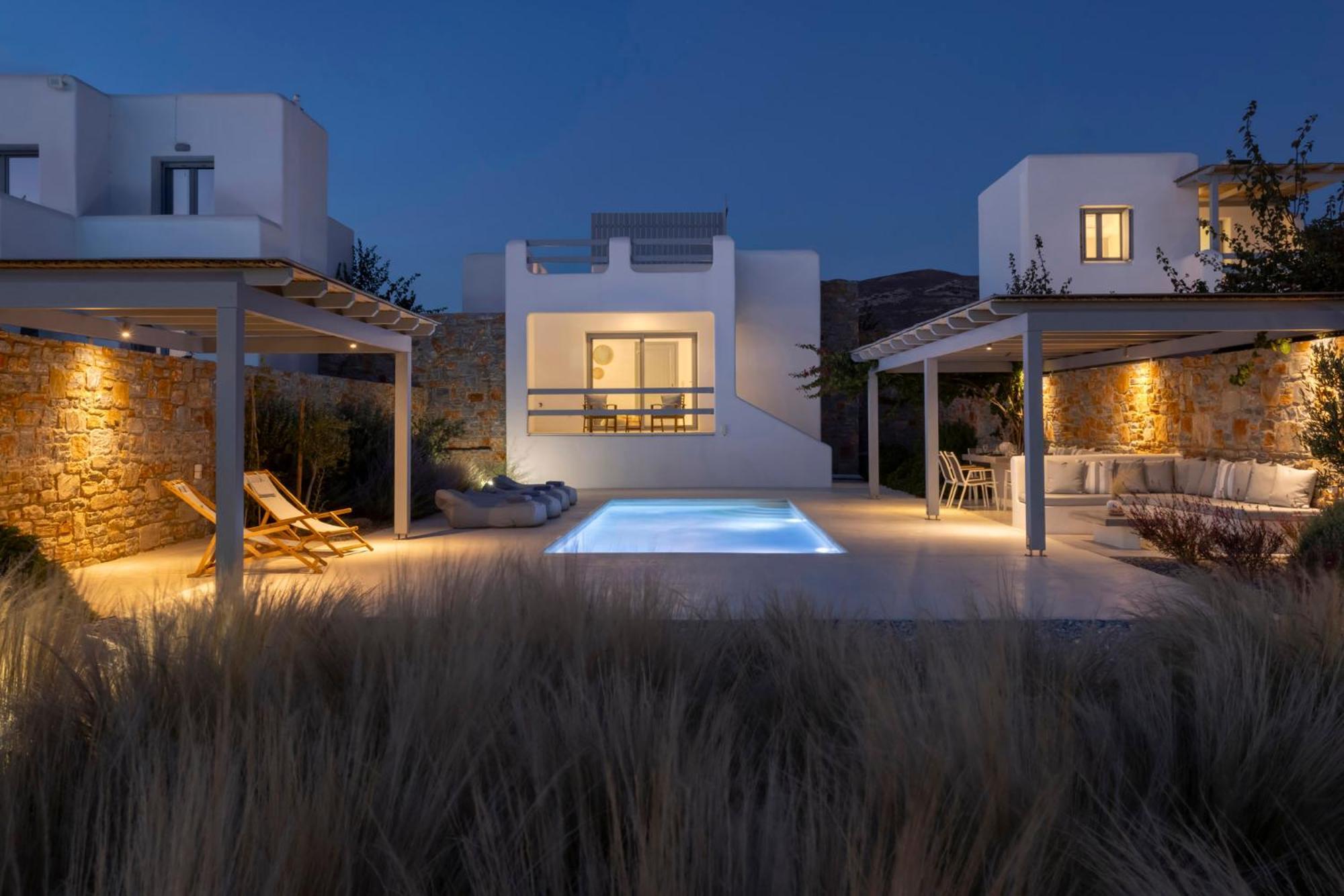 Villa Dione, Private Pool & Seaview By Naxos Dunes Kastrákion Esterno foto